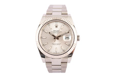 Rolex Datejust 41mm 126334 Silver Index Dial Fluted Bezel Oyster Bracelet - Wilson Watches 