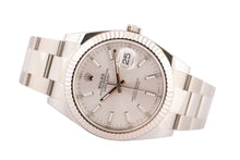 Rolex Datejust 41mm 126334 Silver Index Dial Fluted Bezel Oyster Bracelet - Wilson Watches 