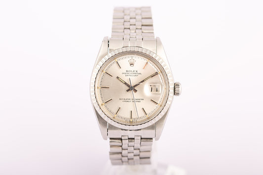 1976 Rolex DateJust ref. 1603 Silver Dial, Oyster Bracelet - Wilson Watches 