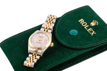 Rolex 69173 Datejust Pink MOP custom dial Diamond Dial 26mm Ladies Watch - Wilson Watches 