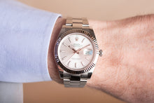 Rolex Datejust 41mm 126334 Silver Index Dial Fluted Bezel Oyster Bracelet - Wilson Watches 