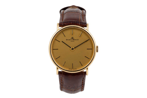 Baume- & -Mercier -18ct- gold- Vintage -Wrist -Watch