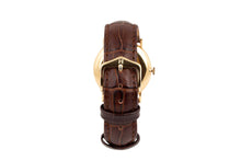 Baume & Mercier brown leather strap