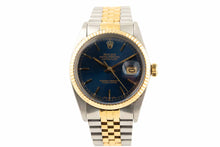 ROLEX DATEJUST 16013 TWO-TONE BLUE DIAL - Wilson Watches