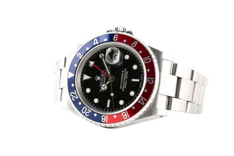 Rolex GMT-Master II Classic Pepsi bezel full set Reference. : 16710 - Wilson Watches