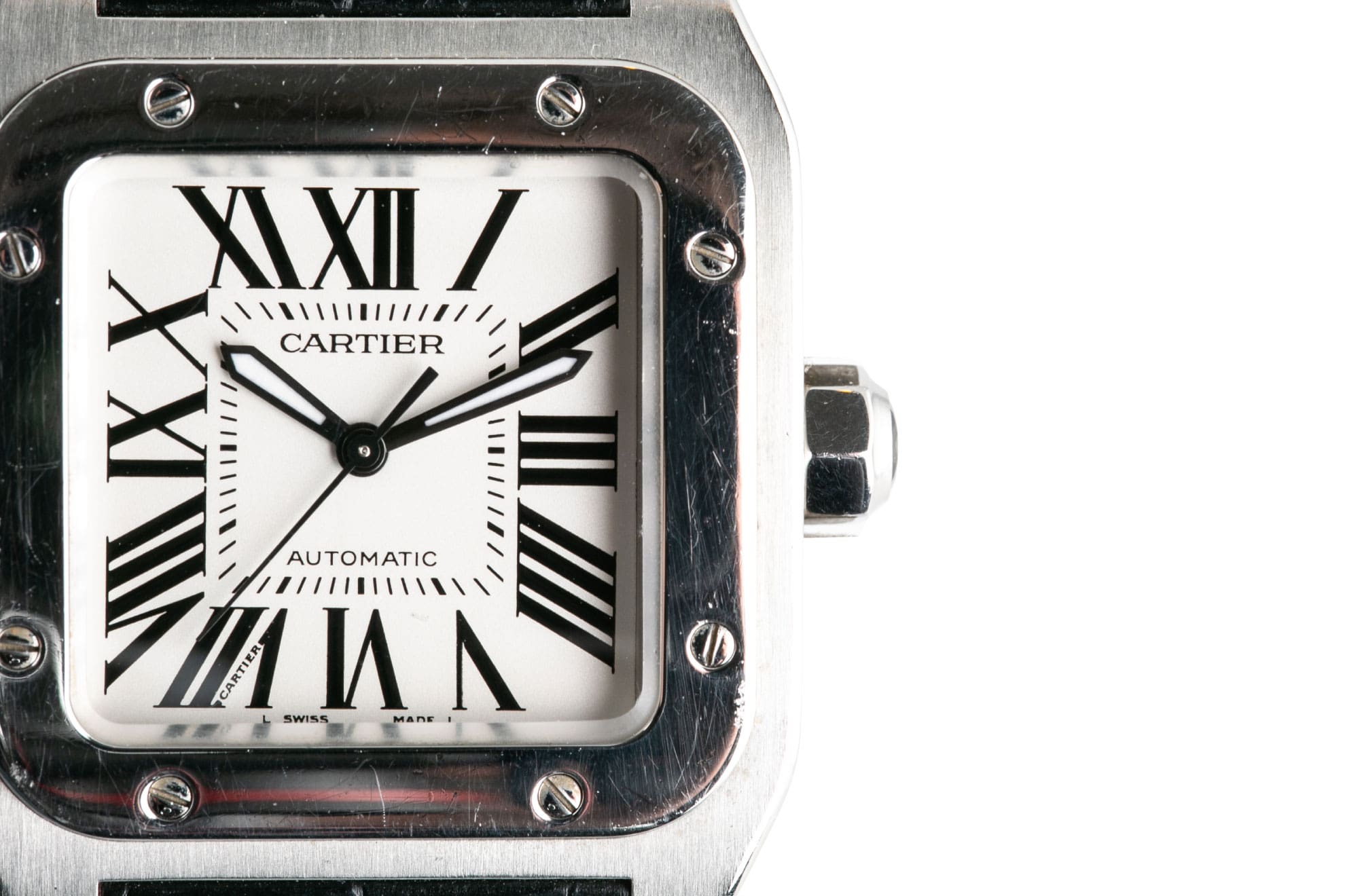 Cartier santos 100 online size