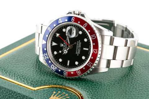 Rolex GMT-Master II Classic Pepsi bezel full set Reference. : 16710 - Wilson Watches